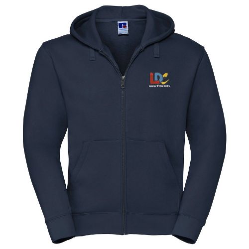 LDC-Russell Europe Authentic Zipped Hooded Sweat French Navy